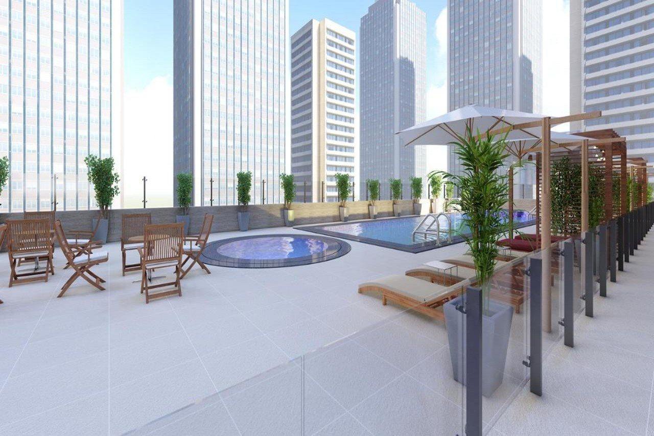 דובאי He Hotel Apartments מראה חיצוני תמונה Rooftop pool